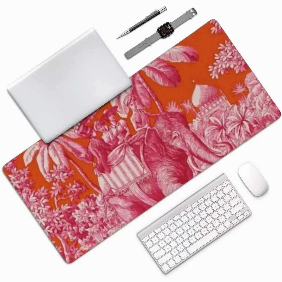 Pc Gaming Orange - Toile De Jouy - Pink And