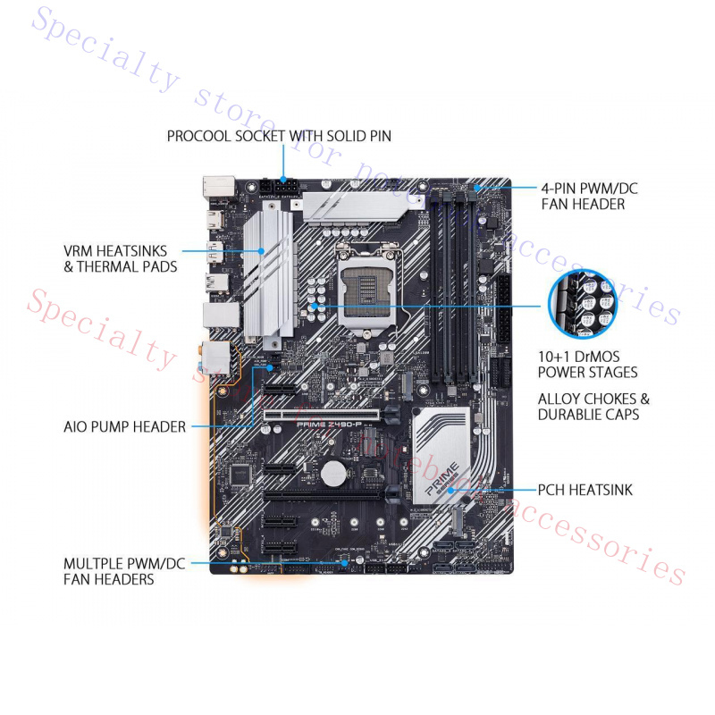 Pc Gaming X3D - A+ FOR ASUS PRIME Z490-P LGA