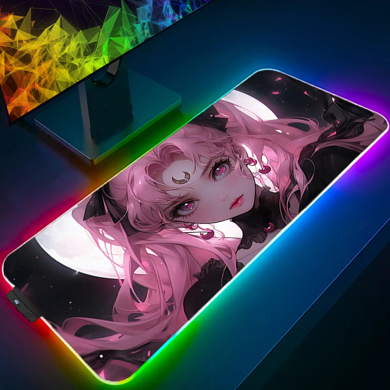 Pc Gaming Kawaii - RGB Large Mouse Pad Gamer Keyboard