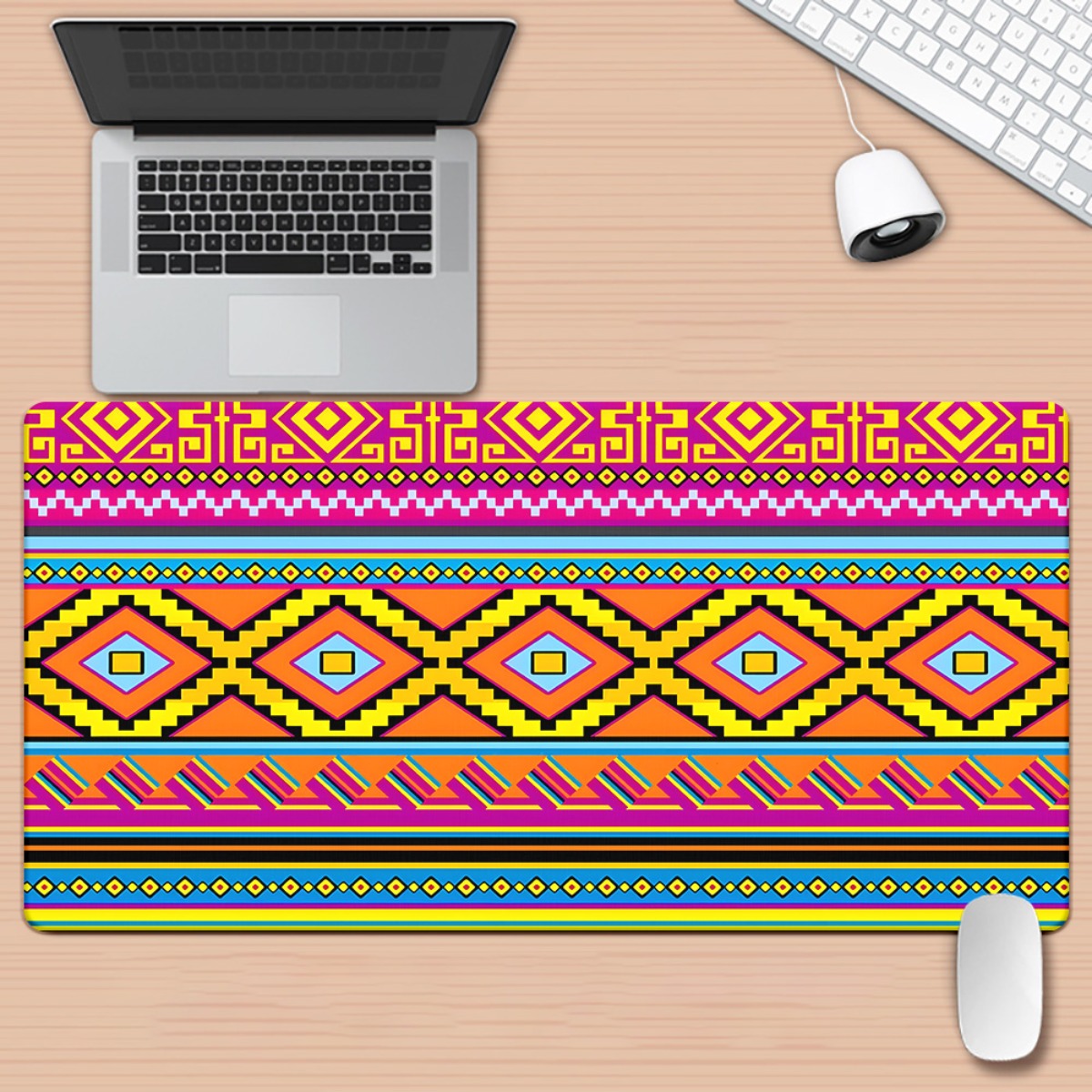 Pc Gaming Orange - Brand Tribal Orange HD Printed Desk