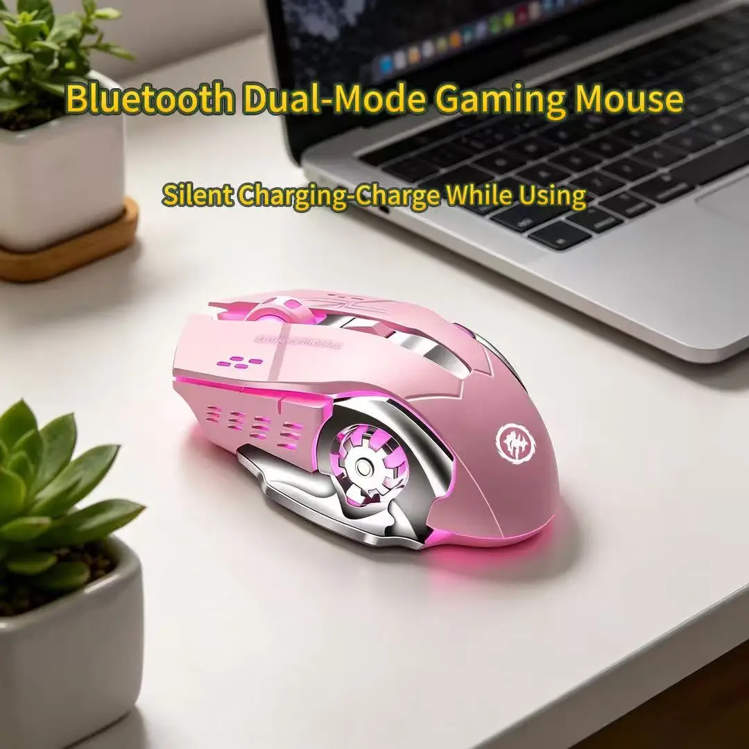 Pc Gaming X3D - Wireless Gaming Mouse Bluetooth Dual-Mode Silent
