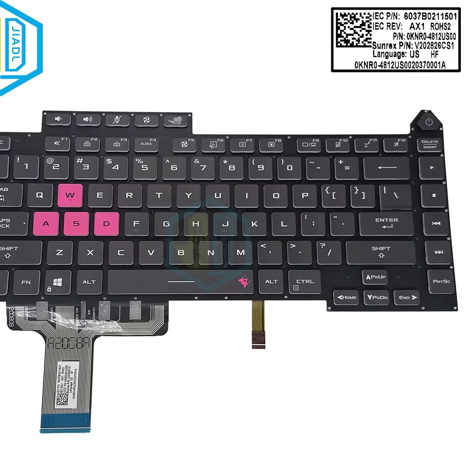 Pc Gaming Rog - US English LA Latin RGB Backlit