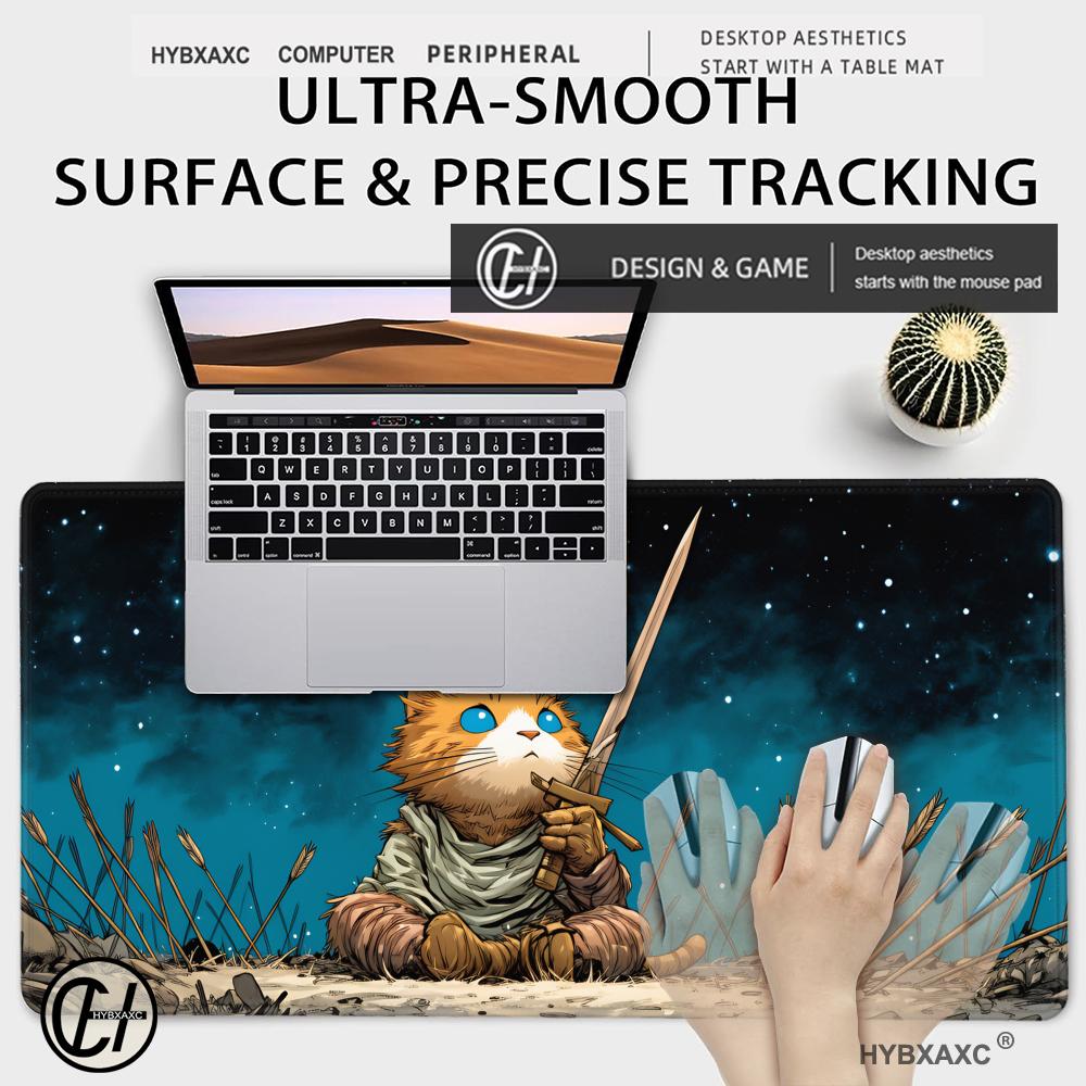 HYBXAXC Orange Cat Warrior Mou - Pc Gaming Orange review and price