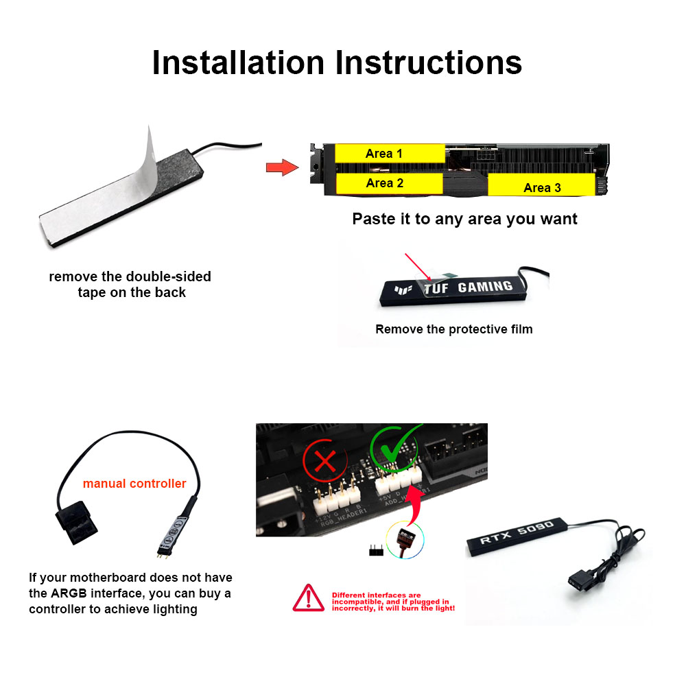 Video Card Lighting Panel For  - Pc Gaming Rtx 5090 review and price