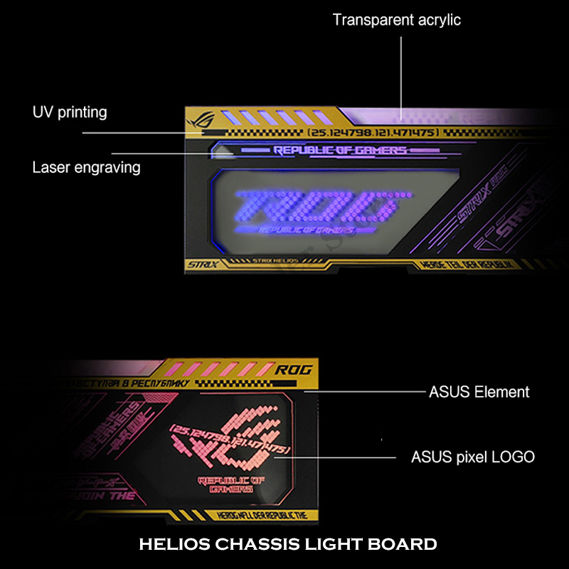 RGB Mirror PC Case Backplate P - Pc Gaming Rog review and price