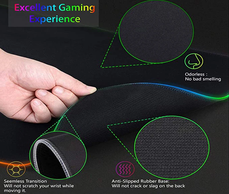 RGB XXL HD Printing Gaming Mat - Pc Gaming Rog review and price
