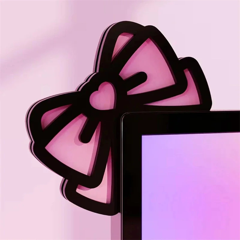 Kawaii Pink Acrylic Bow Monito - Pc Gaming Kawaii review and price