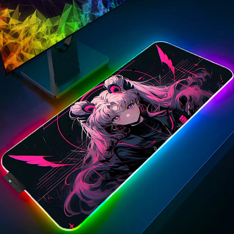 RGB Large Mouse Pad Gamer Keyb - Pc Gaming Kawaii review and price