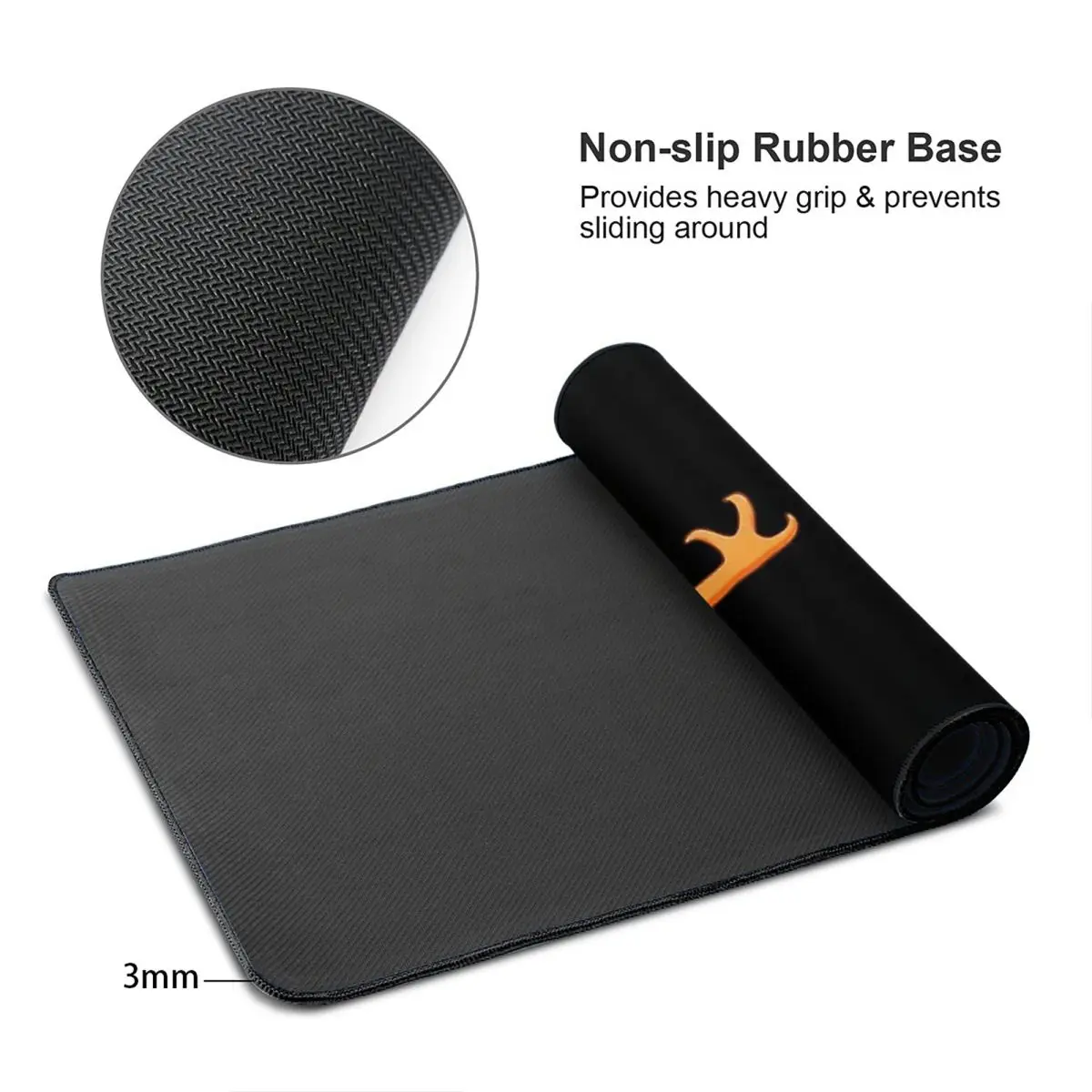 Large Mouse Pad Orange Rainbow - Pc Gaming Orange review and price