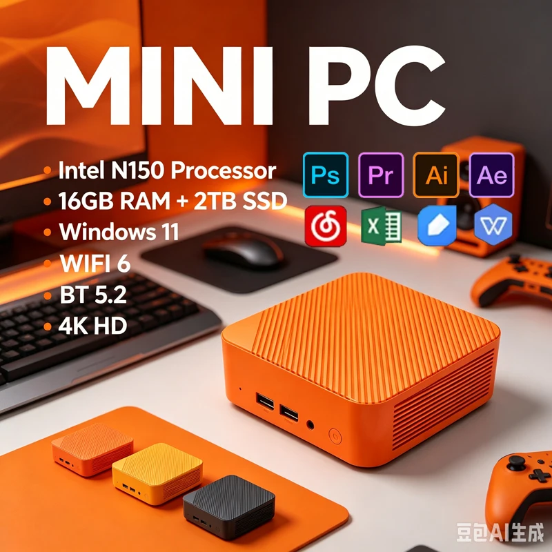 Orange Mini PC Intel N150 Win1 - Pc Gaming Orange review and price