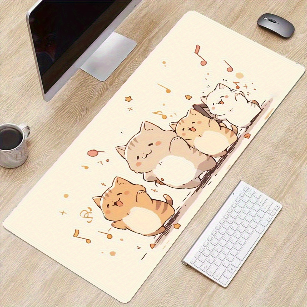 Large Orange Cat Mouse Pad, Mu - Pc Gaming Orange review and price