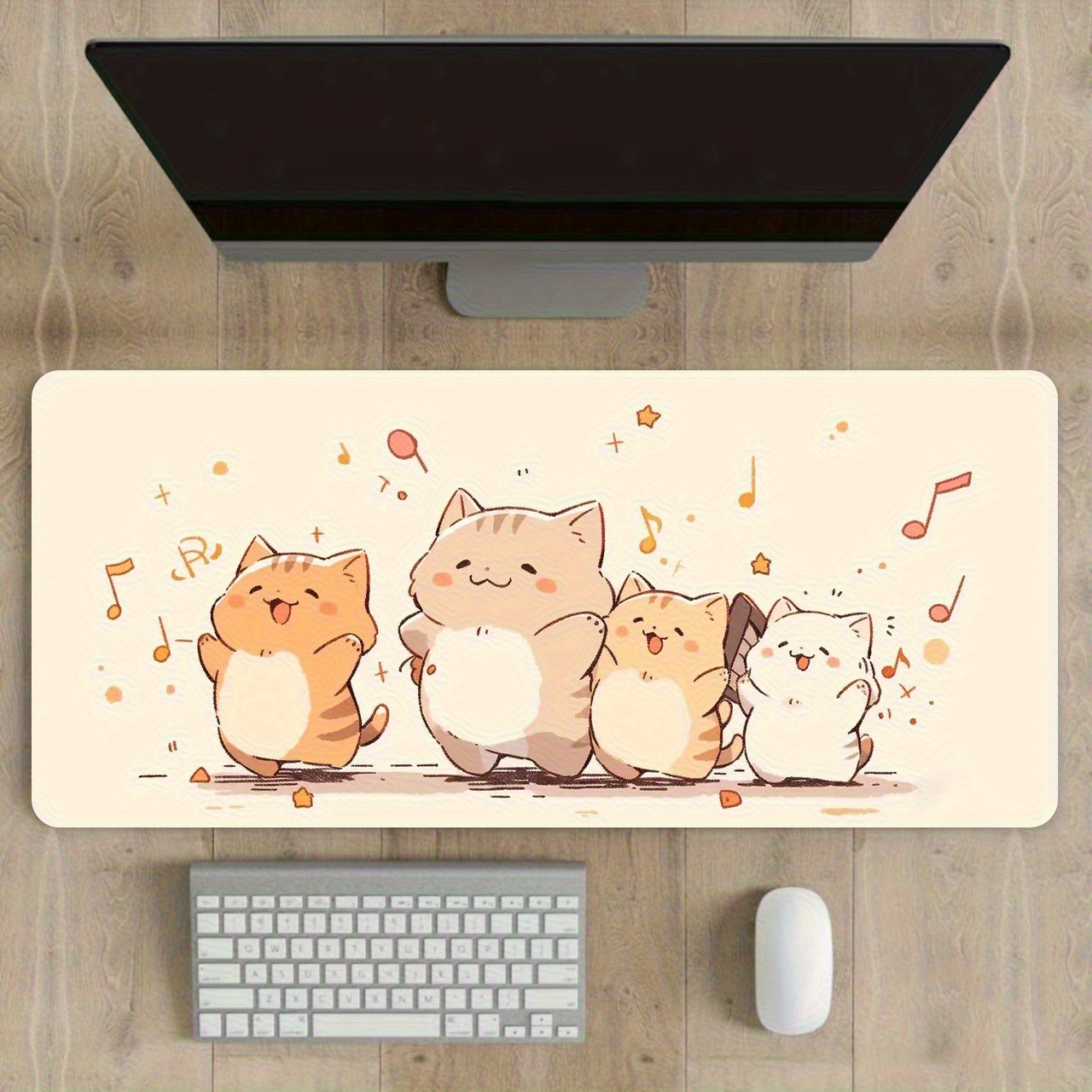Large Orange Cat Mouse Pad, Mu - Pc Gaming Orange review and price