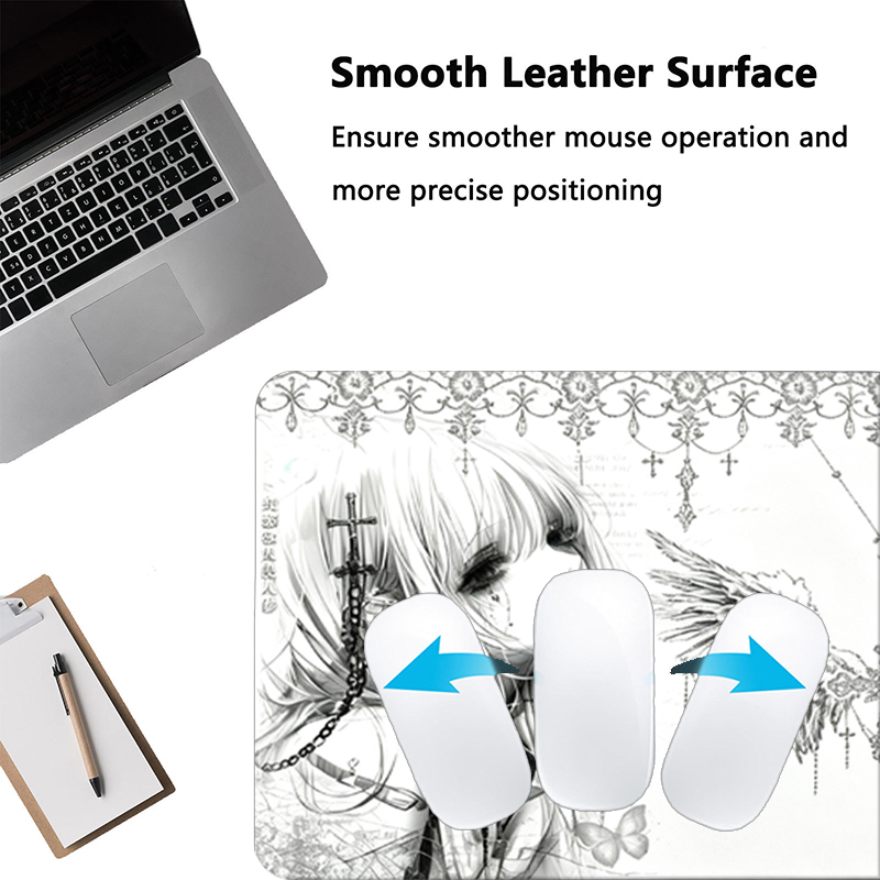 Leather Mousepad Black White A - Pc Gaming Keyboards review and price